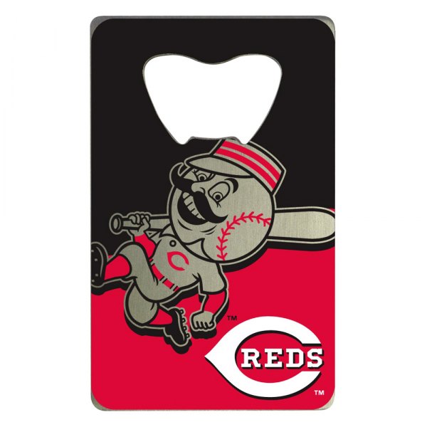 FanMats® - MLB "Cincinnati Reds" "Cincinnati Reds" Aluminum Credit Card Bottle Opener