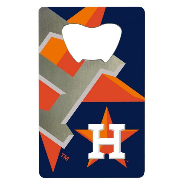 FanMats® - MLB "Houston Astros" "Houston Astros" Aluminum Credit Card Bottle Opener