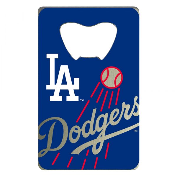 FanMats® - MLB "Los Angeles Dodgers" "Los Angeles Dodgers" Aluminum Credit Card Bottle Opener