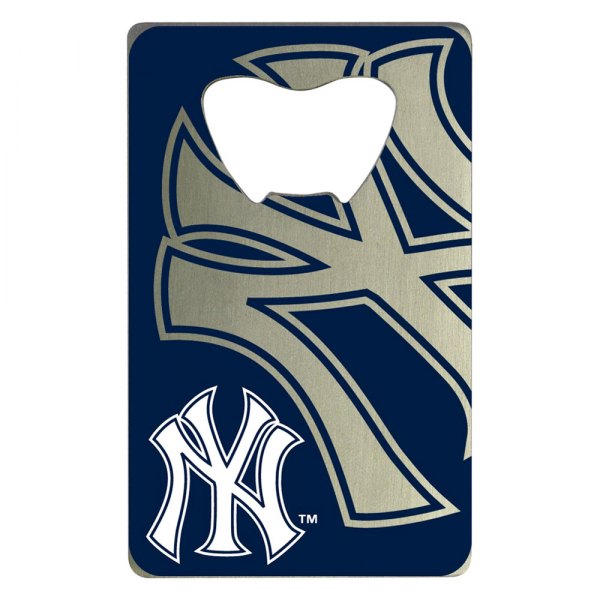 FanMats® - MLB "New York Yankees" "New York Yankees" Aluminum Credit Card Bottle Opener