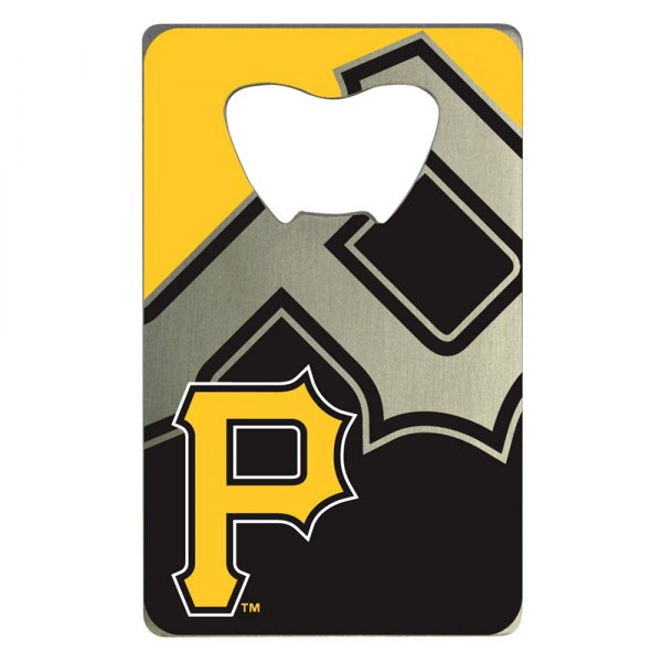 FanMats® - MLB "Pittsburgh Pirates" "Pittsburgh Pirates" Aluminum Credit Card Bottle Opener