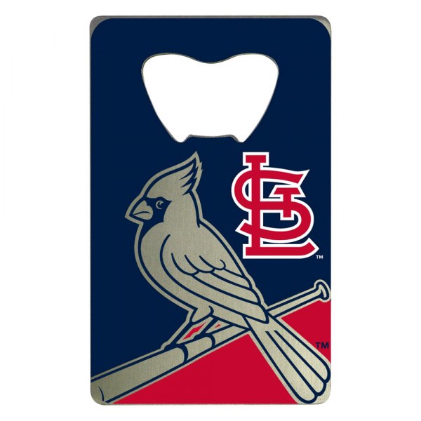 FanMats® - MLB "St. Louis Cardinals" "St. Louis Cardinals" Aluminum Credit Card Bottle Opener