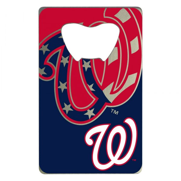 FanMats® - MLB "Washington Nationals" "Washington Nationals" Aluminum Credit Card Bottle Opener