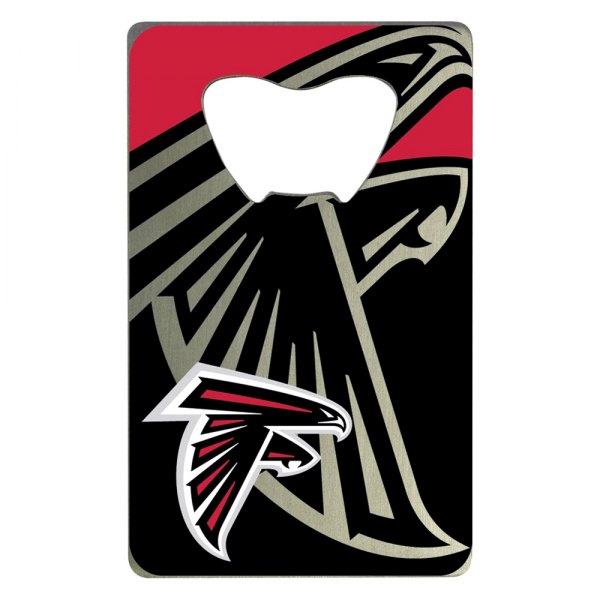 FanMats® - NFL "Atlanta Falcons" "Atlanta Falcons" Aluminum Credit Card Bottle Opener