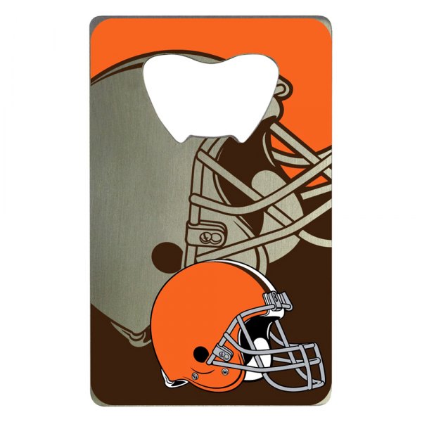 FanMats® - NFL "Cleveland Browns" "Cleveland Browns" Aluminum Credit Card Bottle Opener