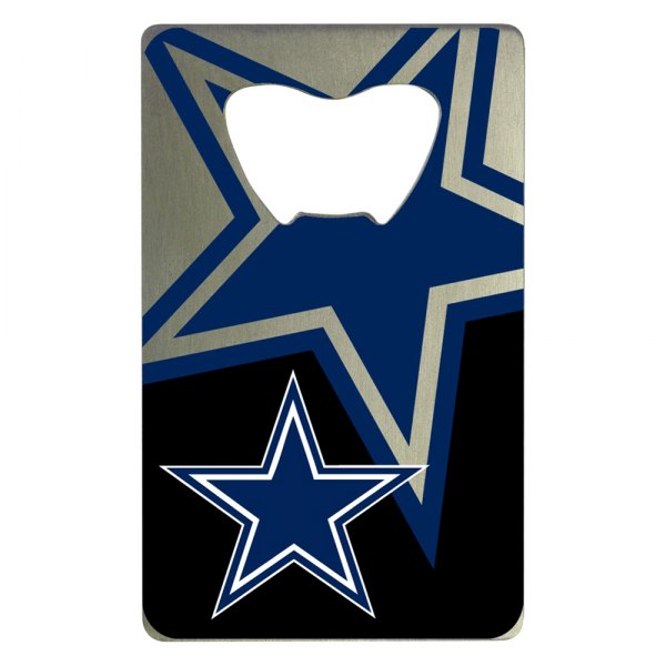 FanMats® - NFL "Dallas Cowboys" "Dallas Cowboys" Aluminum Credit Card Bottle Opener