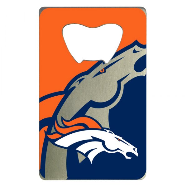 FanMats® - NFL "Denver Broncos" "Denver Broncos" Aluminum Credit Card Bottle Opener