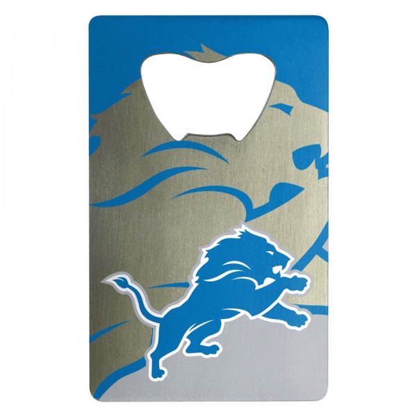 FanMats® - NFL "Detroit Lions" "Detroit Lions" Aluminum Credit Card Bottle Opener