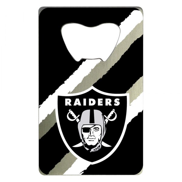FanMats® - NFL "Oakland Raiders" "Oakland Raiders" Aluminum Credit Card Bottle Opener