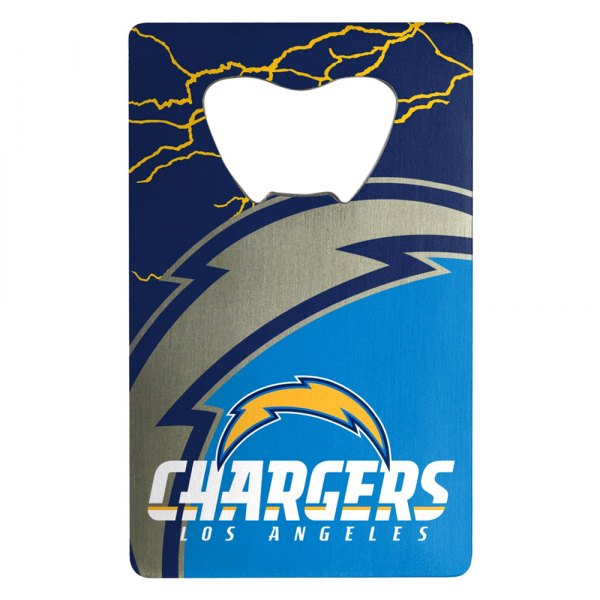 FanMats® - NFL "Los Angeles Chargers" "Los Angeles Chargers" Aluminum Credit Card Bottle Opener