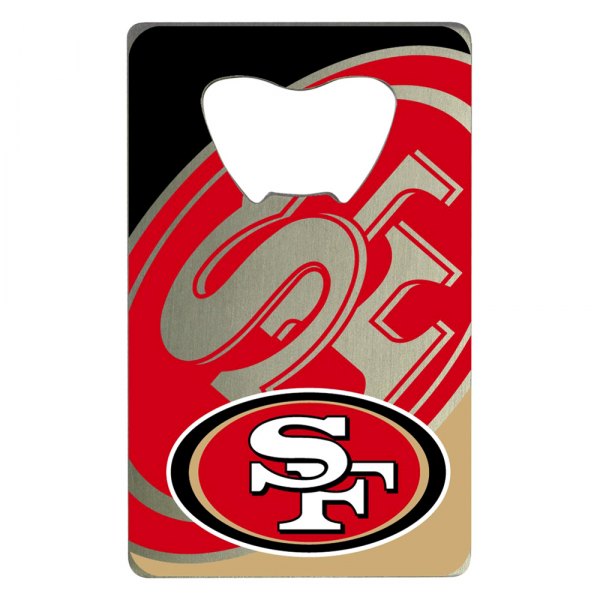 FanMats® - NFL "San Francisco 49ers" "San Francisco 49ers" Aluminum Credit Card Bottle Opener