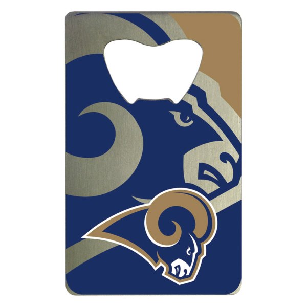 FanMats® - NFL "Los Angeles Rams" "Los Angeles Rams" Aluminum Credit Card Bottle Opener