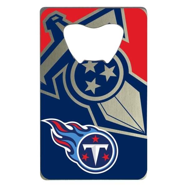 FanMats® - NFL "Tennessee Titans" "Tennessee Titans" Aluminum Credit Card Bottle Opener