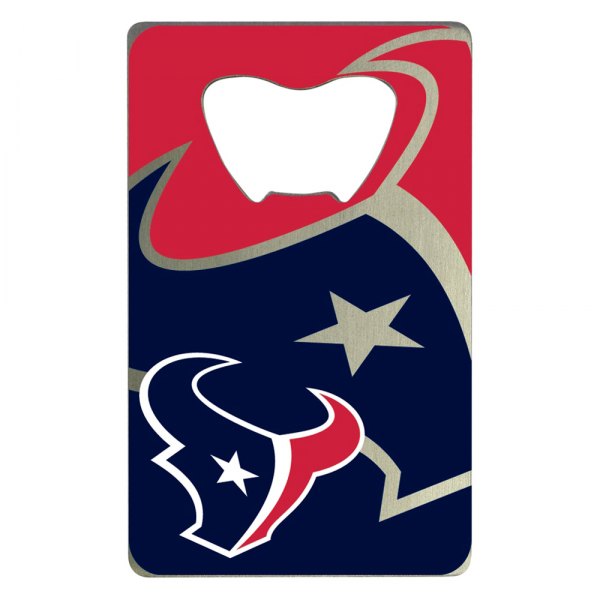 FanMats® - NFL "Houston Texans" "Houston Texans" Aluminum Credit Card Bottle Opener