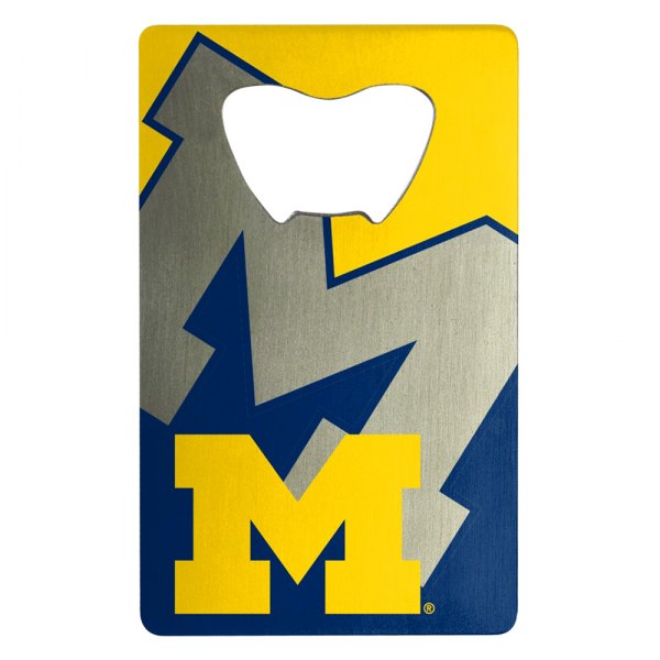 FanMats® - NCAA "University of Michigan" "University of Michigan" Aluminum Credit Card Bottle Opener