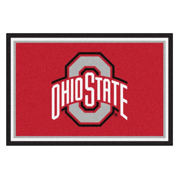 FanMats® - Ohio State University 60" x 96" Nylon Face Ultra Plush Floor Rug with "O & Ohio State" Logo