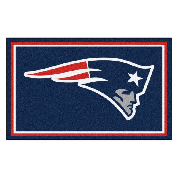 FanMats® - New England Patriots 48" x 72" Nylon Face Ultra Plush Floor Rug with "Patriot" Logo
