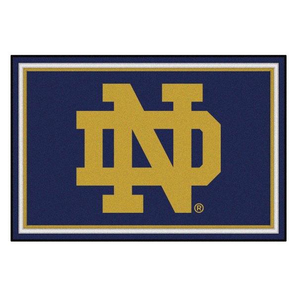 FanMats® - Notre Dame 60" x 96" Nylon Face Ultra Plush Floor Rug with "ND" Logo
