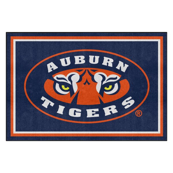FanMats® - Auburn University 60" x 96" Nylon Face Ultra Plush Floor Rug with "Tiger Eyes" Logo