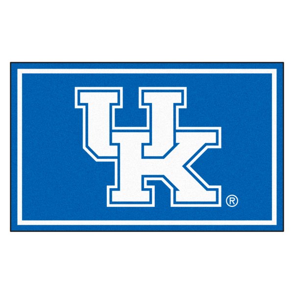 FanMats® - University of Kentucky 48" x 72" Nylon Face Ultra Plush Floor Rug with "UK" Logo