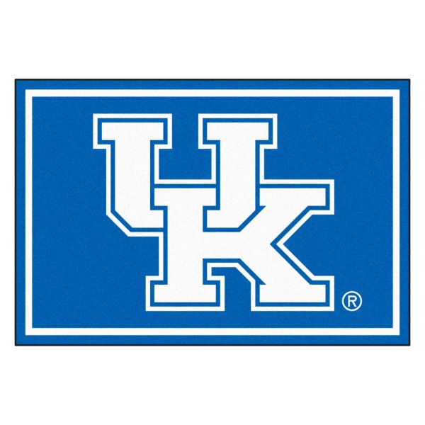 FanMats® - University of Kentucky 60" x 96" Nylon Face Ultra Plush Floor Rug with "UK" Logo