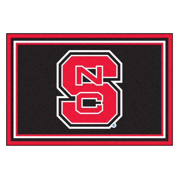 FanMats® - North Carolina State University 60" x 96" Nylon Face Ultra Plush Floor Rug with "NCS" Primary Logo