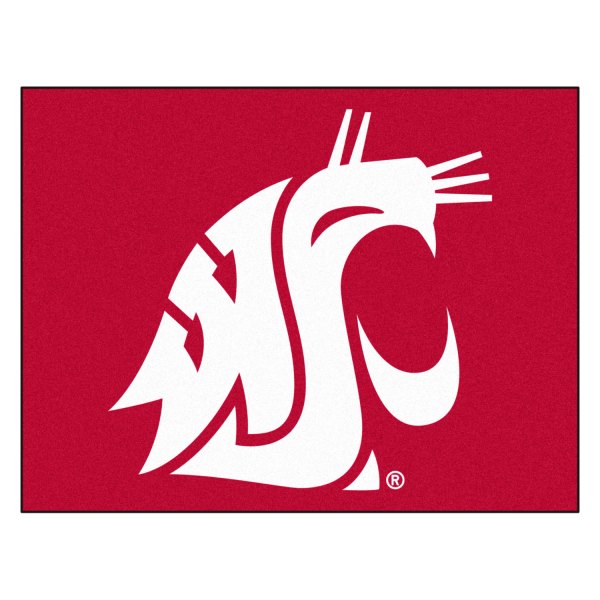 FanMats® - Washington State University 33.75" x 42.5" Nylon Face All-Star Floor Mat with "WSU Cougar" Logo