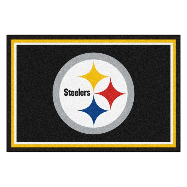 FanMats® - Pittsburgh Steelers 60" x 96" Nylon Face Ultra Plush Floor Rug with "Steelers" Logo