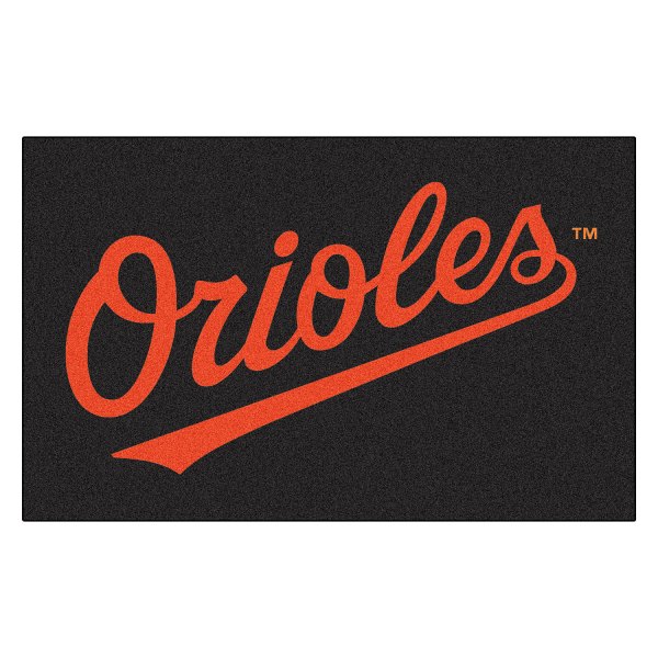 FanMats® - Baltimore Orioles 60" x 96" Nylon Face Ulti-Mat with "Orioles" Wordmark