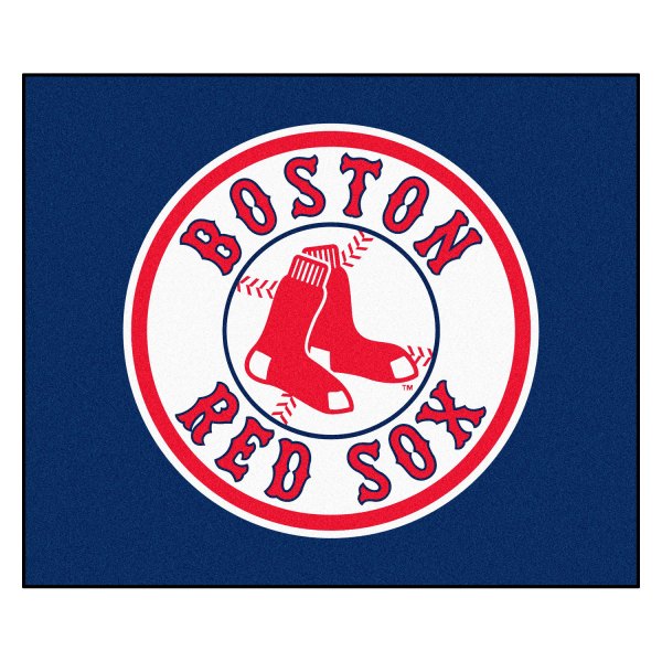 FanMats® - Boston Red Sox 59.5" x 71" Nylon Face Tailgater Mat with "Circular Red Sox & Boston Red Sox" Wordmark