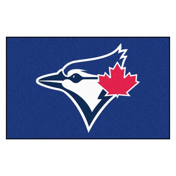 FanMats® - Toronto Blue Jays 60" x 96" Nylon Face Ulti-Mat with "Circular Toronto Blue Jays & Blue Jay" Logo