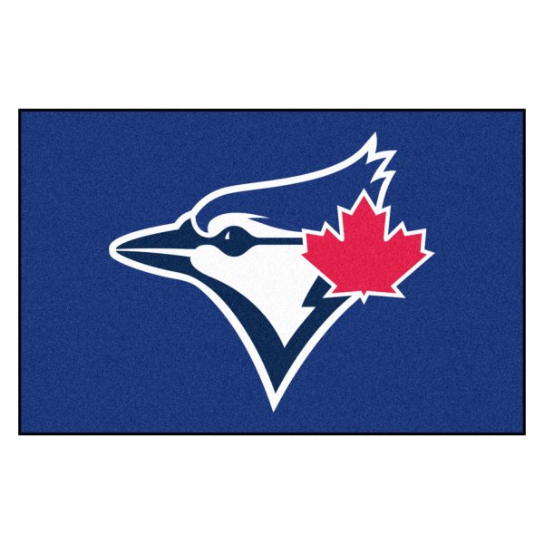 FanMats® - Toronto Blue Jays 19" x 30" Nylon Face Starter Mat with "Circular Toronto Blue Jays & Blue Jay" Logo