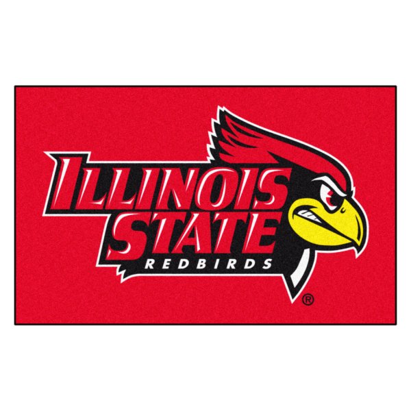 FanMats® - Illinois State University 60" x 96" Nylon Face Ulti-Mat with "Redbird & Illinois State" Logo