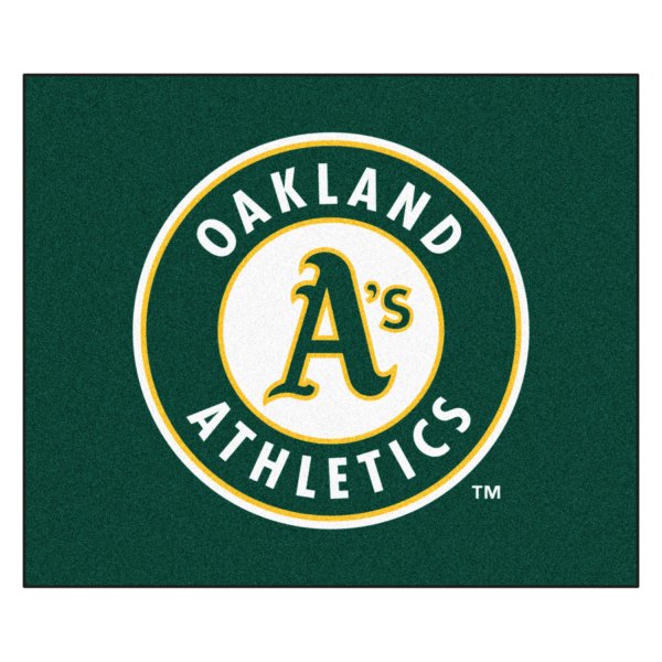 FanMats® - Oakland Athletics 59.5" x 71" Nylon Face Tailgater Mat with "Circular Oakland Athletics with A" Logo
