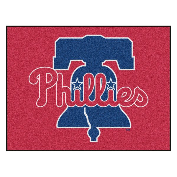 FanMats® - Philadelphia Phillies 33.75" x 42.5" Nylon Face All-Star Floor Mat with "Phillies" Wordmark