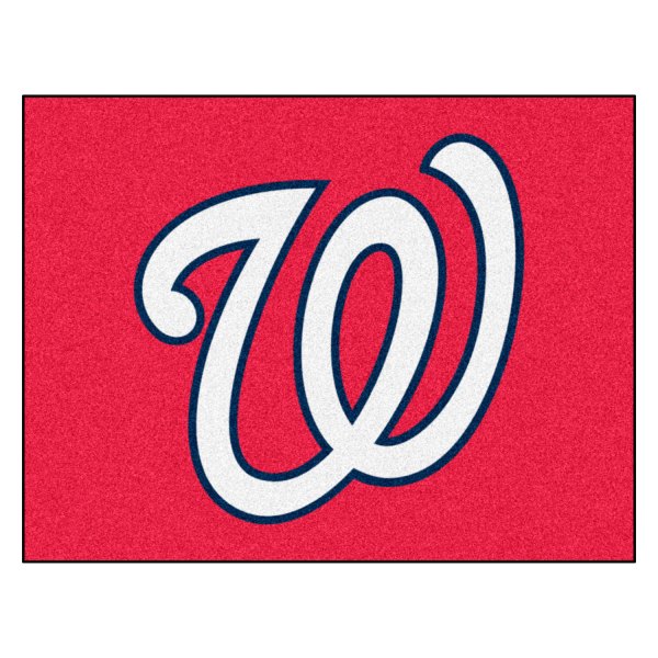 FanMats® - Washington Nationals 33.75" x 42.5" Nylon Face All-Star Floor Mat with "Circular Washington Nationals with W" Logo