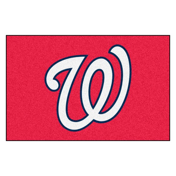 FanMats® - Washington Nationals 19" x 30" Nylon Face Starter Mat with "Circular Washington Nationals with W" Logo
