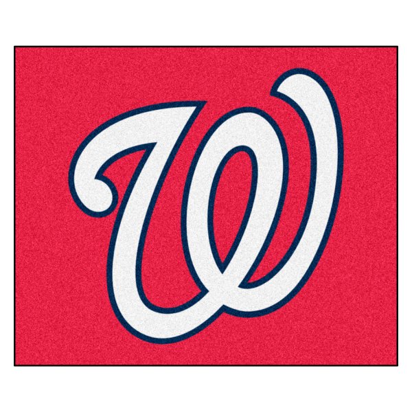 FanMats® - Washington Nationals 59.5" x 71" Nylon Face Tailgater Mat with "Circular Washington Nationals with W" Logo