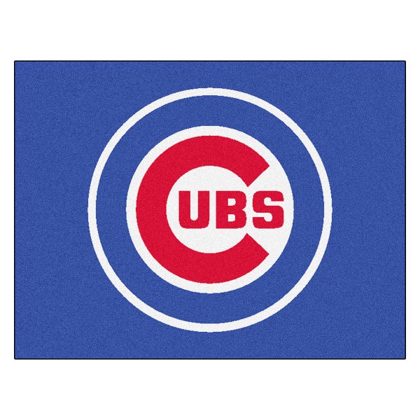 FanMats® - Chicago Cubs 33.75" x 42.5" Nylon Face All-Star Floor Mat with "Circular Cubs" Primary Logo