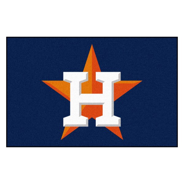 FanMats® - Houston Astros 19" x 30" Nylon Face Starter Mat with "Circular Houston Astors & H/Star" Logo