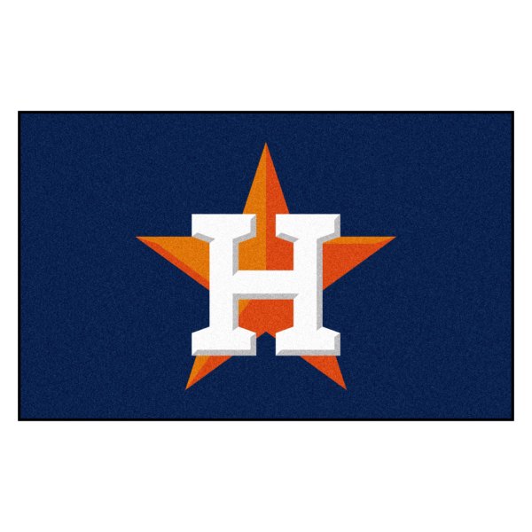 FanMats® - Houston Astros 60" x 96" Nylon Face Ulti-Mat with "Circular Houston Astors & H/Star" Logo