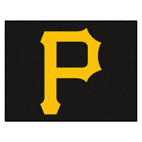 FanMats® - Pittsburgh Pirates 33.75" x 42.5" Nylon Face All-Star Floor Mat with "Circular Pittsburgh Pirates with P" Logo