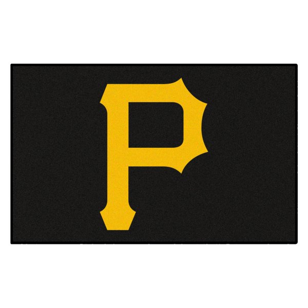 FanMats® - Pittsburgh Pirates 60" x 96" Nylon Face Ulti-Mat with "Circular Pittsburgh Pirates with P" Logo