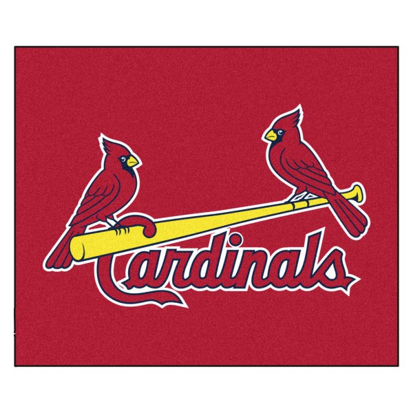 FanMats® - St. Louis Cardinals 59.5" x 71" Nylon Face Tailgater Mat with "Two Cardinal with Bat & Cardinals Wordmark" Logo