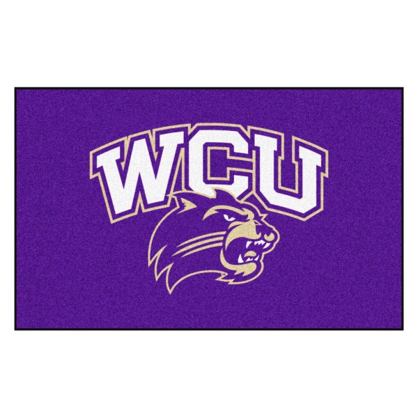 FanMats® - Western Carolina University 60" x 96" Nylon Face Ulti-Mat with "WCU & Catamount" Logo