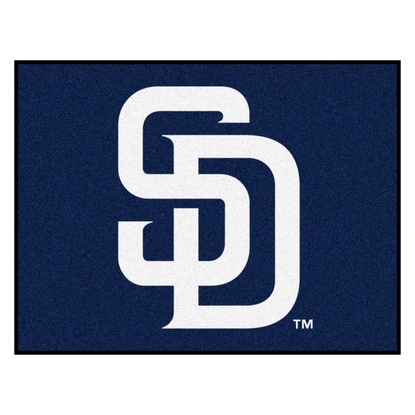 FanMats® - San Diego Padres 33.75" x 42.5" Nylon Face All-Star Floor Mat with "SD" Logo