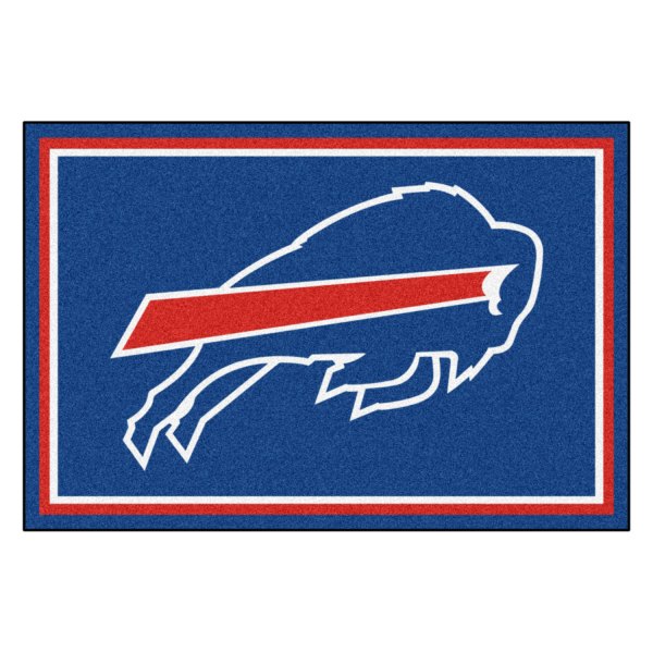 FanMats® - Buffalo Bills 60" x 96" Nylon Face Ultra Plush Floor Rug with "Buffalo" Logo
