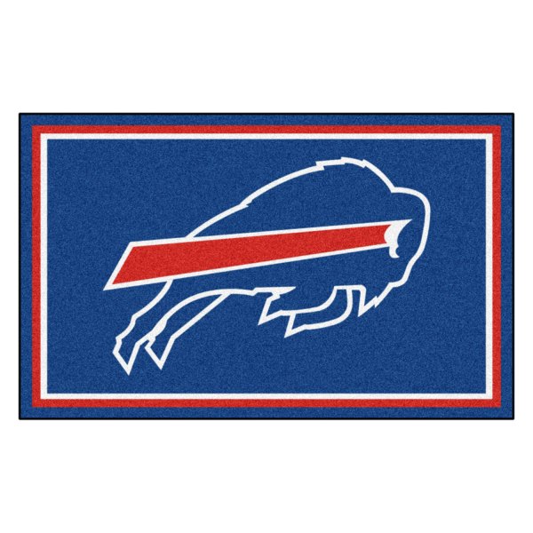 FanMats® - Buffalo Bills 48" x 72" Nylon Face Ultra Plush Floor Rug with "Buffalo" Logo