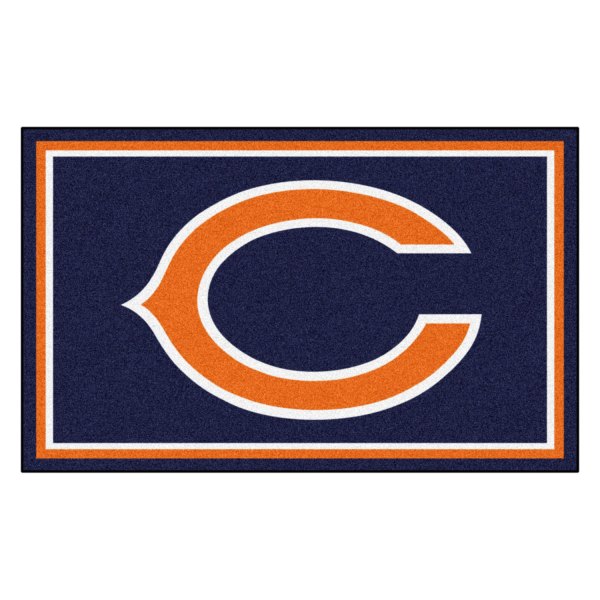 FanMats® - Chicago Bears 48" x 72" Nylon Face Ultra Plush Floor Rug with "C" Logo