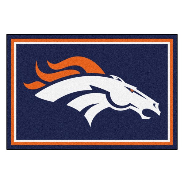 FanMats® - Denver Broncos 60" x 96" Nylon Face Ultra Plush Floor Rug with "Bronco" Logo